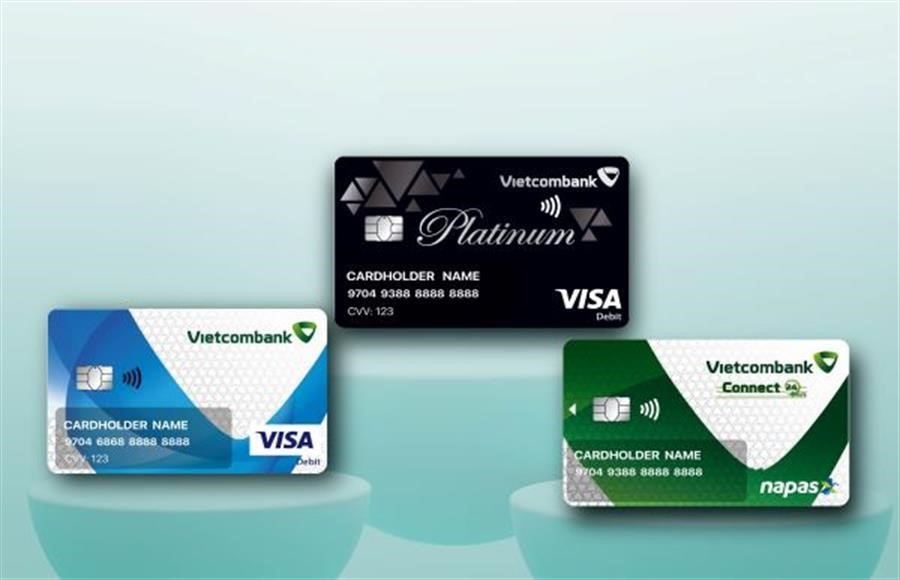 Ngân hàng Vietcombank sở hữu các loại thẻ VISA phổ biến (Nguồn: Mạng)