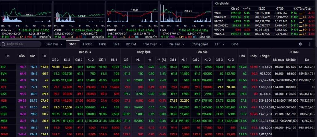 VN-Index là một chỉ số phản ánh biến động giá cổ phiếu trên sàn giao dịch HOSE.