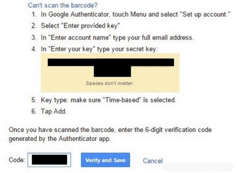 Sao chép và dán mật khẩu gồm 6 số vào tài khoản Google.