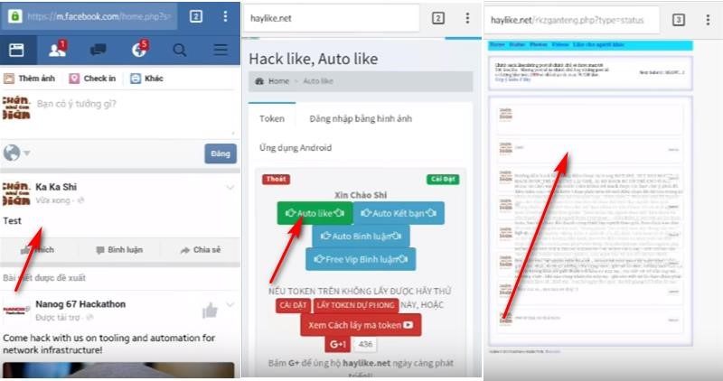 Hướng dẫn hack like Facebook nhanh miễn phí bằng điện thoại.