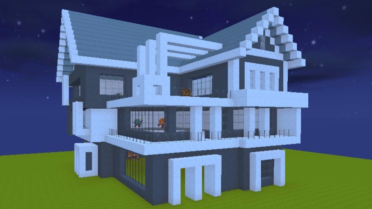 Xây dựng nhà hiện đại (nhà số 17) ở Mini World.