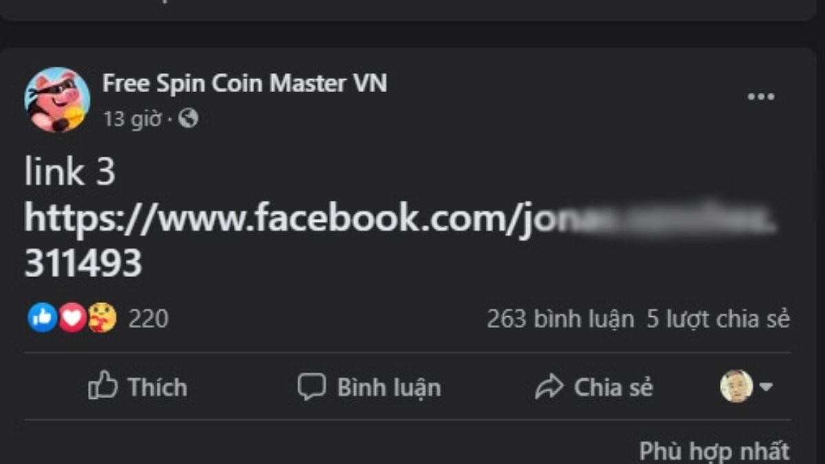 Bạn có thể nhận code Coin Master qua Facebook bằng cách tham gia các sự kiện, tham gia nhóm cộng đồng và thường xuyên kiểm tra trang fanpage của Coin Master để cập nhật những mã code mới nhất.