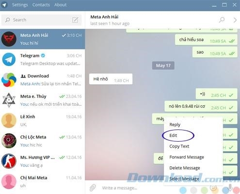 Các tính năng đáng chú ý của ứng dụng Telegram Messenger