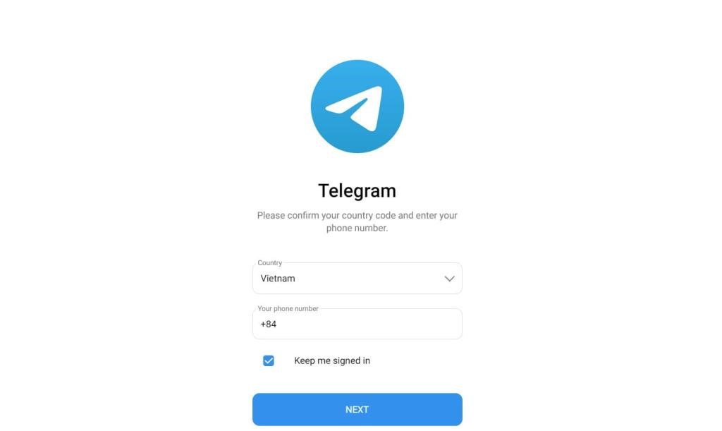 Nhập số điện thoại đã tải ứng dụng Telegram (Nguồn: Internet)
