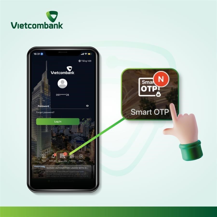 Vietcombank Smart OTP được biết đến là phương pháp xác thực thông minh.